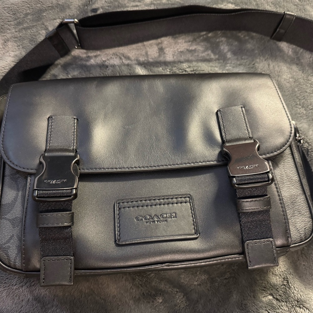 Track Crossbody Bag In Signature Canvas